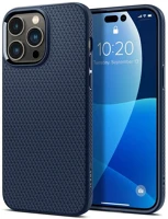 Spigen FD8809896750363 Iphone 15 pro telefontok - spigen liquid air - kék hátlap tok kép