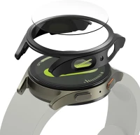 Samsung FD8809961787898 védő keret + üvegfólia - samsung galaxy watch7 (44mm) okosórához kép