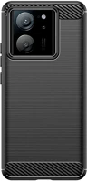 Xiaomi FD9319456606072-2 Xiaomi 13t pro 5g telefontok - carbon fiber fekete szilikon hátlap tok kép