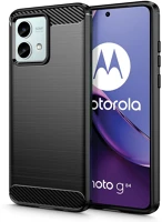 Motorola FD9319456606775 Motorola moto g84 5g telefontok - carbon fekete szilikon hátlap tok kép