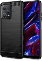 Xiaomi FD9490713932889 Xiaomi redmi note 12 5g telefontok - carbon fiber fekete szilikon tok kép