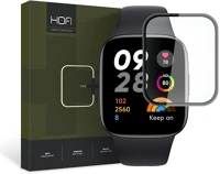 Xiaomi FD9490713934432 Xiaomi redmi watch 3 - okosóra flexi üvegfólia fekete kerettel kép