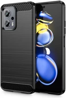 Xiaomi FD9589046924330 Xiaomi poco x4 gt 5g telefontok - carbon fiber fekete szilikon tok kép