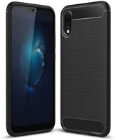 Huawei GL5900217238515 Huawei p20 telefontok - carbon fiber fekete szilikon tok kép