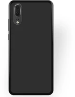 Huawei GL5900495658555 Huawei p20 telefontok - fekete szilikon tok kép