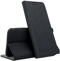 Samsung GL5900495816153 Samsung galaxy a71 telefontok - fekete mágneses szilikon keretes könyvtok kép