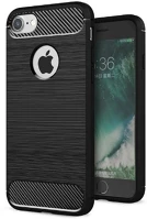 Forcell GL5901737414229 Iphone 6 / 6s telefontok - forcell carbon fiber fekete szilikon tok kép