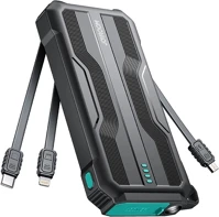 Joyroom HU6941237100276 Joyroom l016 powerbank - fekete power bank 10000mah, beépített microusb kép