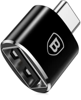 Baseus HU6953156263512 Adapter: baseus catotg-01 - usb bemenet type-c kimenet, fekete adapter kép