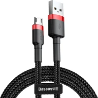 Baseus HU6953156280373 Adatkábel: baseus cafule - usb / microusb fekete szövet adatkábel 1,5a, 2m kép