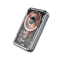 Dudao HU6973687243753 Dudao tgk1 powerbank - szürke vezetékes (usb-c) és wireless (magsafe kép