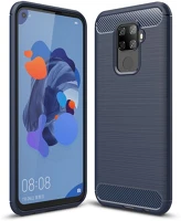 Huawei HU7426825373144 Telefontok huawei mate 30 lite  - kék carbon szilikon telefon tok kép