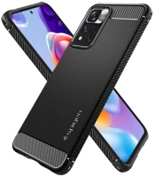 Xiaomi HU8809811863352 Telefontok xiaomi redmi note 11 pro+ - spigen rugged armor - fekete hátlap kép