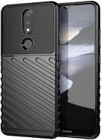 Nokia HU9111201915954 Nokia 2.4 telefontok - thunder fekete ütésálló szilikon hátlap tok kép