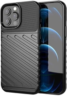 Max HU9145576216989 Iphone 13 pro max telefontok - thunder fekete ütésálló szilikon hátlaptok kép