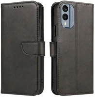 Nokia HU9145576270547 Nokia x30 telefontok - fekete ráhajtófüles bőr könyvtok kép