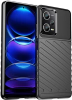 Xiaomi HU9145576274644 Xiaomi redmi note 12 pro 5g telefontok - thunder fekete ütésálló szilikon kép