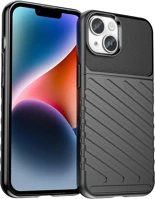 Plus HU9145576279519 Iphone 15 plus telefontok - thunder fekete ütésálló szilikon hátlap tok kép