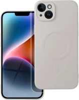 Plus HU9145576279854 Iphone 15 plus telefontok - magsafe kompatibilis szürke szilikon hátlap tok kép