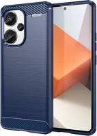 Xiaomi HU9145576285336 Xiaomi redmi note 13 pro+ 5g telefontok - carbon fiber kék szilikon tok kép