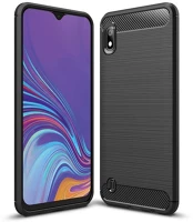 Samsung MC01906 Samsung galaxy a10e telefontok - forcell carbon fekete szilikon tok kép