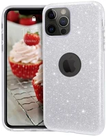 Pro MC15339-K2 Iphone 12 pro telefontok - ezüst shiny tok (apple logónál kivágással) kép