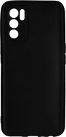 Oppo MC18064 Oppo a16s telefontok - fekete szilikon hátlap tok kép