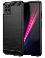 T phone MC20172 T phone pro 5g telefontok - carbon fiber fekete szilikon tok kép