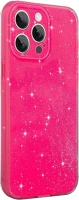 Neon MC22541 Iphone 13 pro telefontok - larte shiny - neon pink csillámos hátlap tok kép
