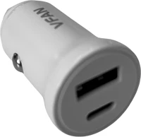 Vipfan MC23037-2 Vipfan c03 autós töltő - szivartöltő fej, usb / type-c (usb-c), 20w kép
