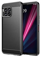 T phone MC24062 T phone 2 pro 5g telefontok - carbon fiber fekete szilikon tok kép