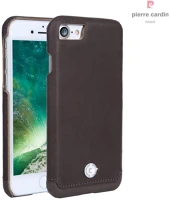 Pierre cardin NT-20-2951 Telefontok iphone 7 / 8 / se 2020 - pierre cardin valódi bőr tok barna kép