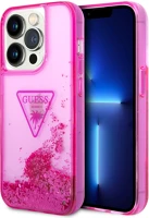 Guess NT3666339064747 Iphone 14 pro telefontok - guess liquid glitter - kemény hátlaptok - pink kép