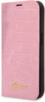 Guess NT3666339082994 Telefontok iphone 14 pro max - guess croco pink könyvtok kép