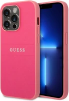 Guess NT3666339090760 Iphone 14 pro telefontok - guess leather saffiano - kemény hátlaptok - pink kép