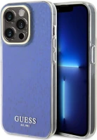Guess NT3666339172473 Iphone 15 pro telefontok - guess faceted - kék hátlap tok kép