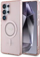 Samsung NT3666339449551 Samsung galaxy s25 ultra telefontok - guess classic logo strasszokkal - pink kép
