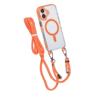 Plus NT8719273341018 Telefontok iphone 16 plus - magsafe kompatibilis átlátszó/narancs kép