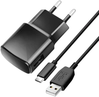 Univerzális PT5901737373311 tc-1100b töltő - univerzális fekete hálózati töltőfej 2a, 10w + usb kép