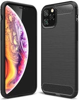 Forcell PT5903396017230 Iphone 11 telefontok - forcell carbon fekete szilikon tok kép