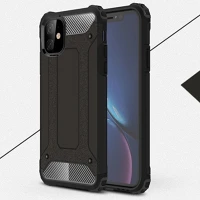 Defender PT5903396017391 Iphone 11 telefontok - defender ii fekete ütésálló hátlap tok kép