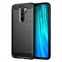 Forcell PT5903396031083 Xiaomi redmi note 8 pro telefontok - forcell carbon fiber fekete szilikon tok kép