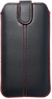 Forcell PT5903396039089 Forcell pocket telefontok - fekete tépőzáras, kihúzós füles tok (15,5x7 kép