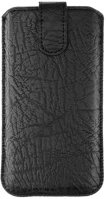 Forcell PT5903396039096 Forcell slim kora telefontok - fekete mágnesfüles kihúzós tok (15,5x7,5x1 kép