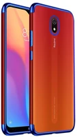 Forcell PT5903396039478 Xiaomi redmi 8a telefontok - forcell electro kék keretes, átlátszó kép