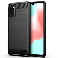 Samsung PT5903396056680 Samsung galaxy a41 telefontok - forcell carbon fekete szilikon tok kép