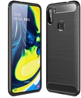 Samsung PT5903396058592 Samsung galaxy a11 telefontok - carbon fiber fekete szilikon tok kép