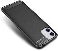 Forcell PT5903396068218 Iphone 12 mini telefontok - forcell carbon fekete szilikon tok kép