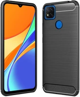 Forcell PT5903396068256 Xiaomi redmi 9c telefontok - forcell carbon fekete szilikon tok kép