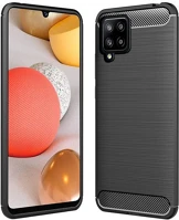Samsung PT5903396080784 Samsung galaxy a42 5g telefontok - forcell carbon fekete szilikon tok kép